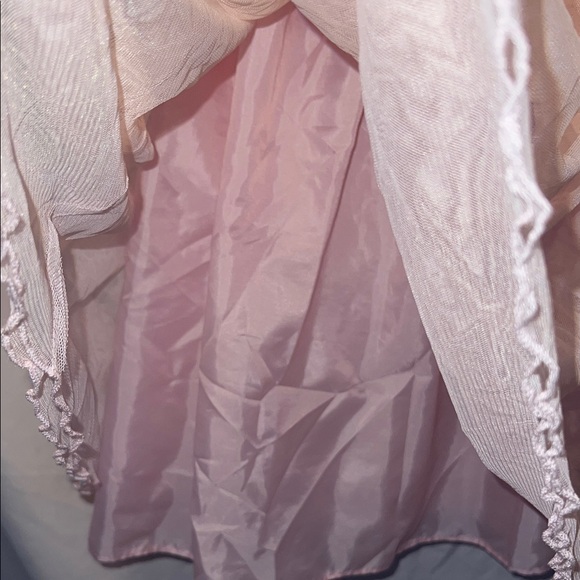 Elegant Pink and Blue Floral Kids Dress - Picture 7 of 12